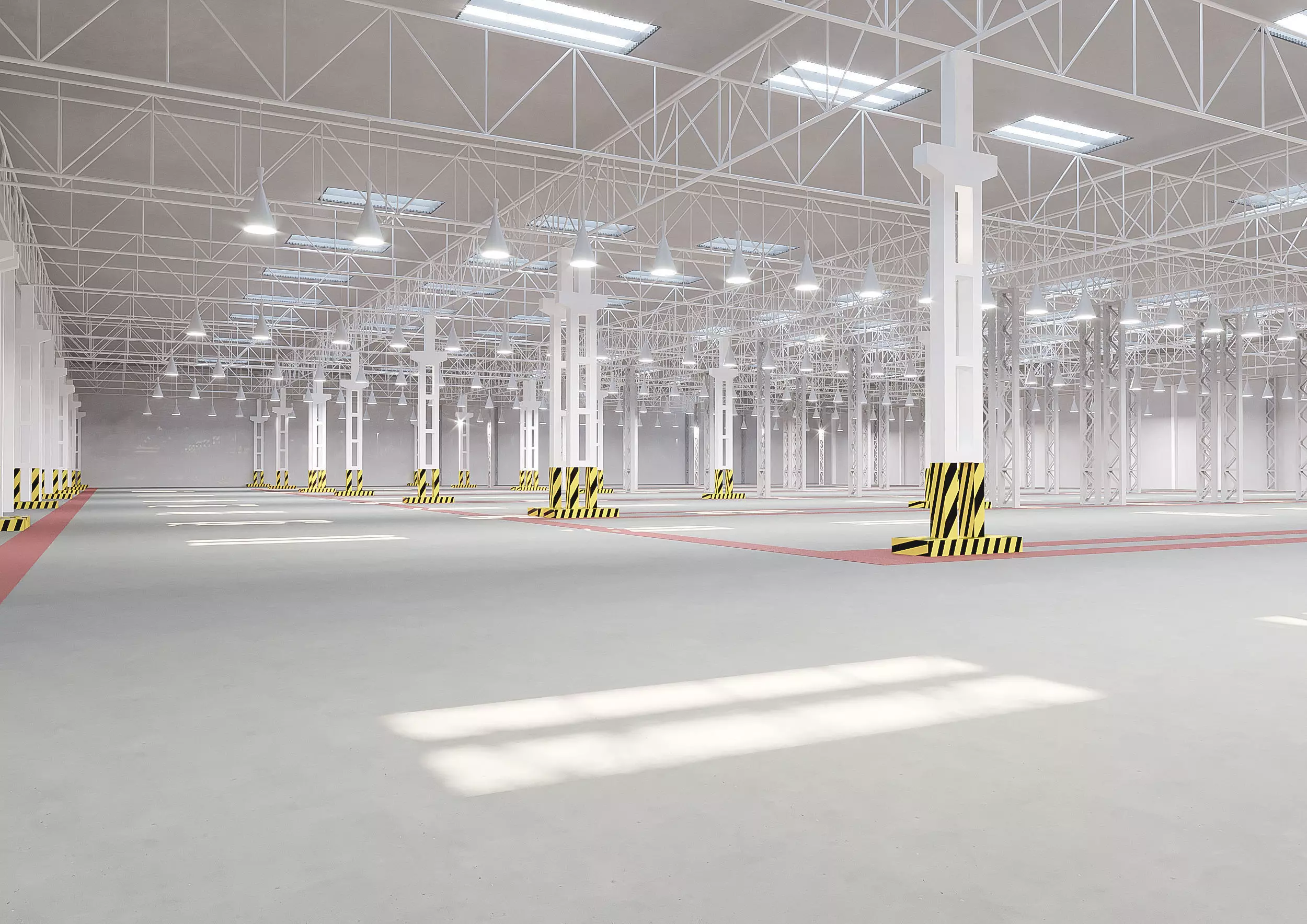 Factory warehouse 3D model_0