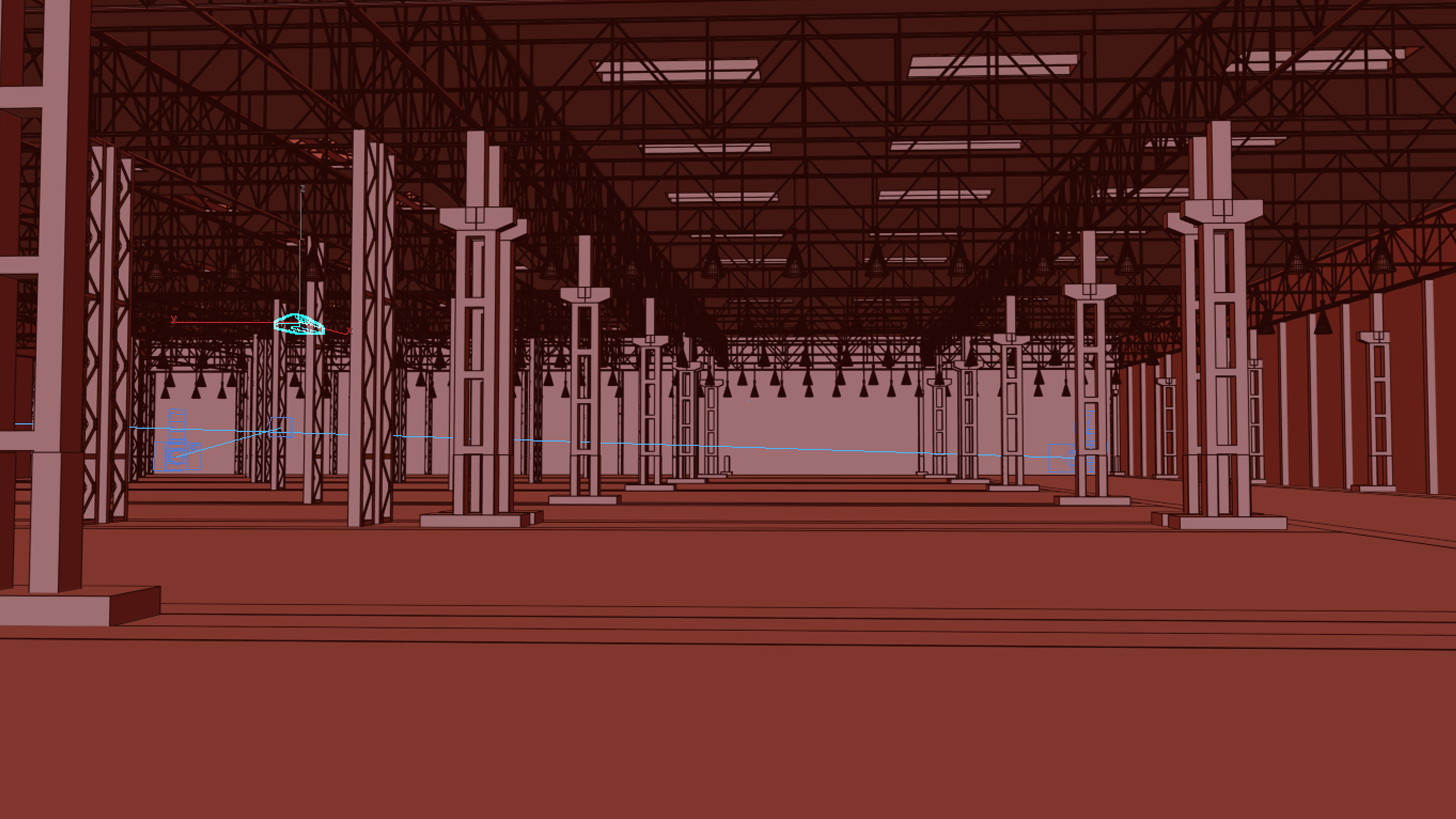 Factory warehouse 3D model_8