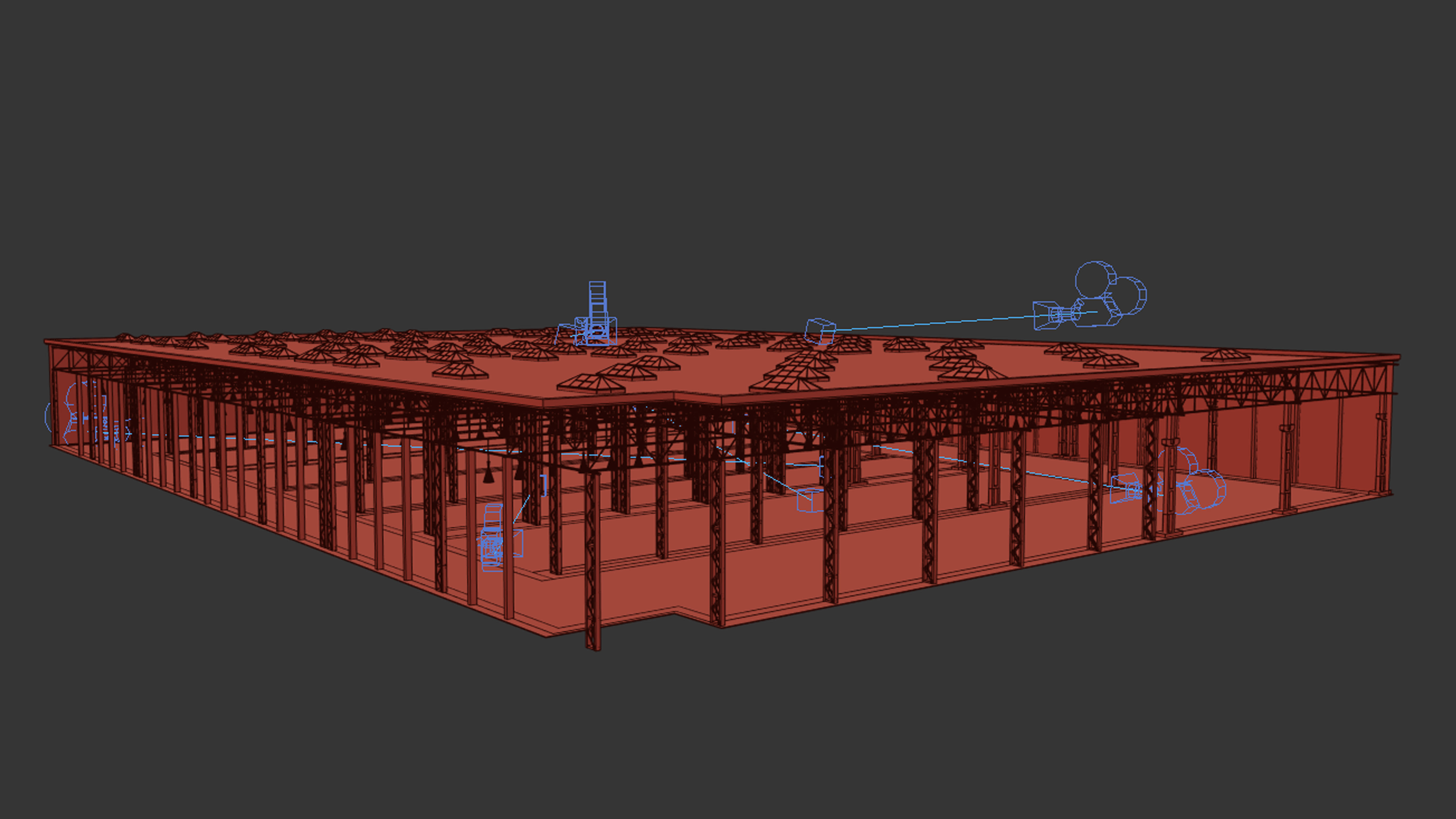 Factory warehouse 3D model_7