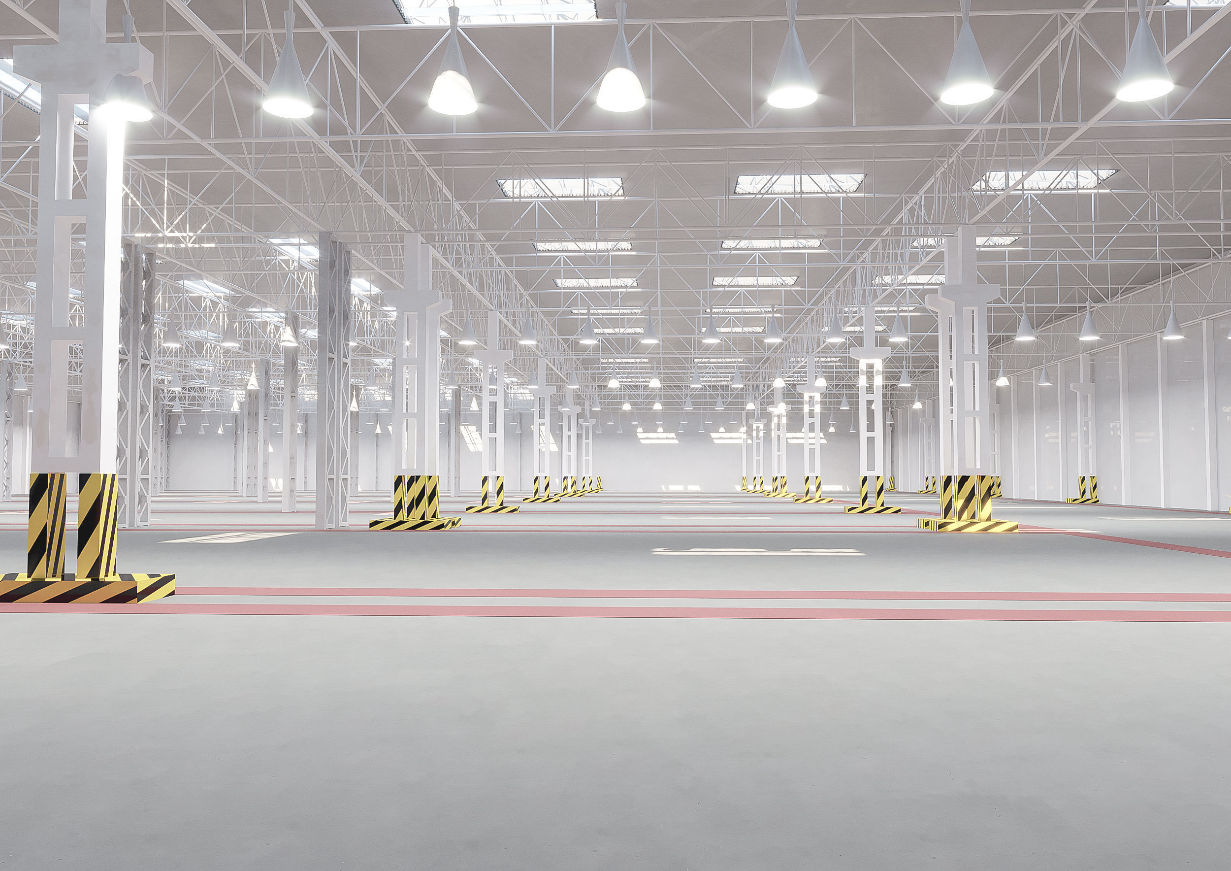 Factory warehouse 3D model_3