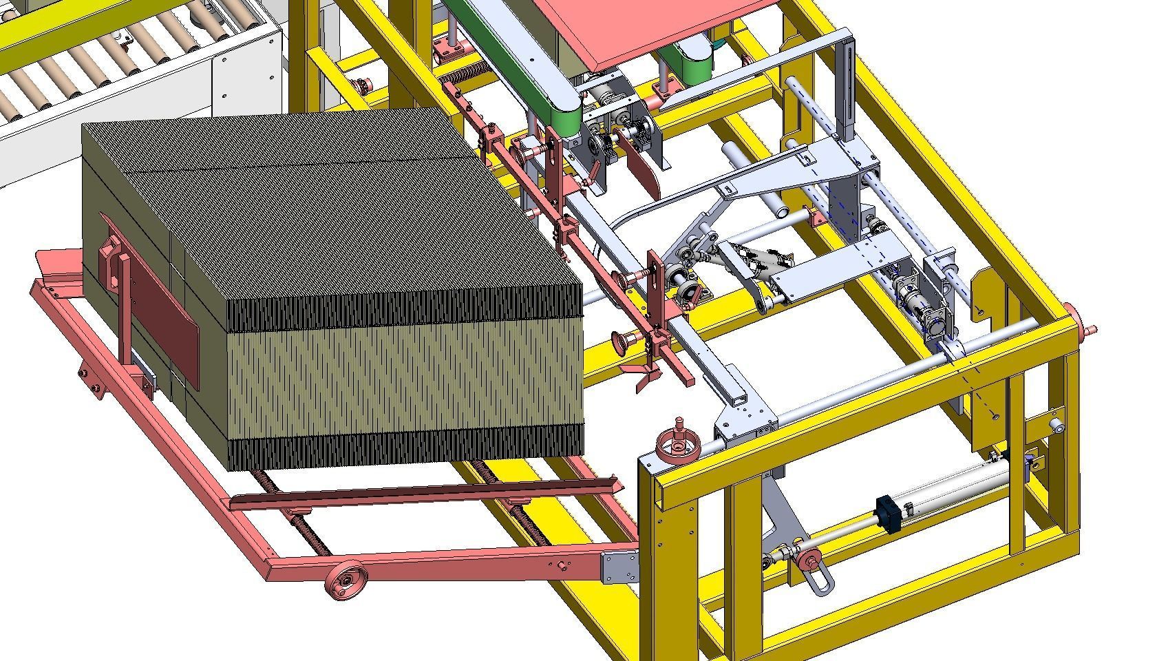 Automatic unpacking and sealing machine  3D model_7