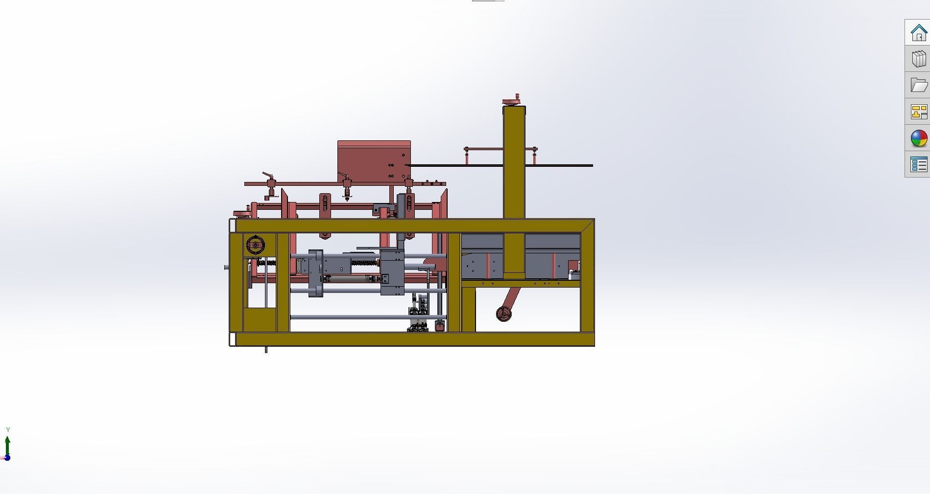 Automatic unpacking and sealing machine  3D model_11
