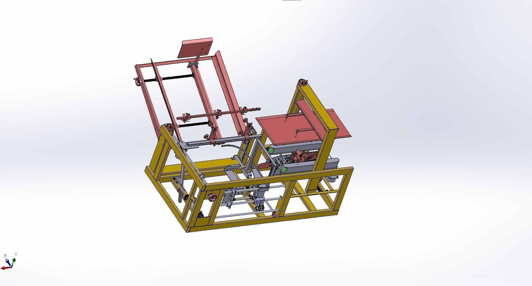 Automatic unpacking and sealing machine  3D model_10