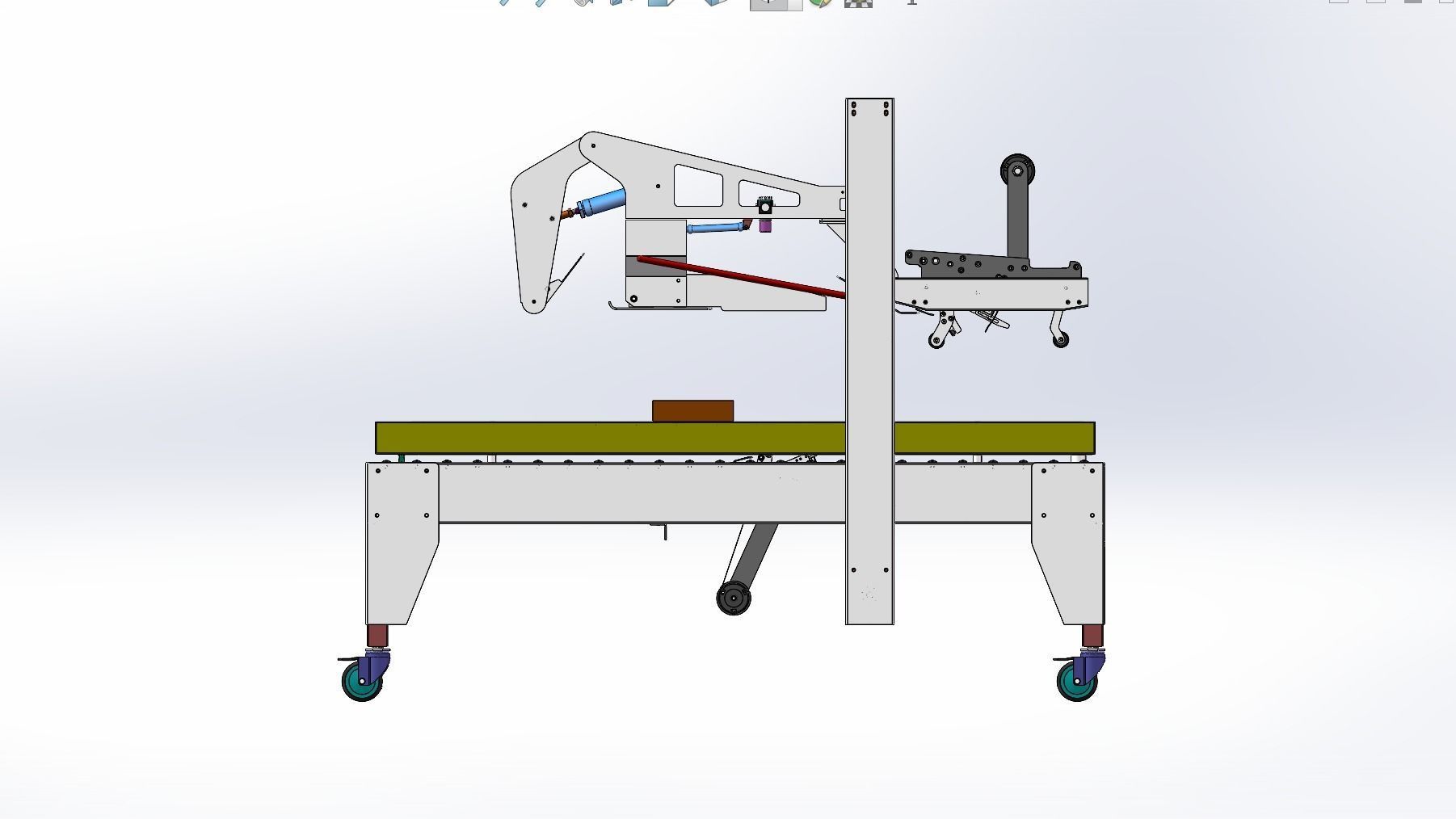 Automatic unpacking and sealing machine  3D model_14