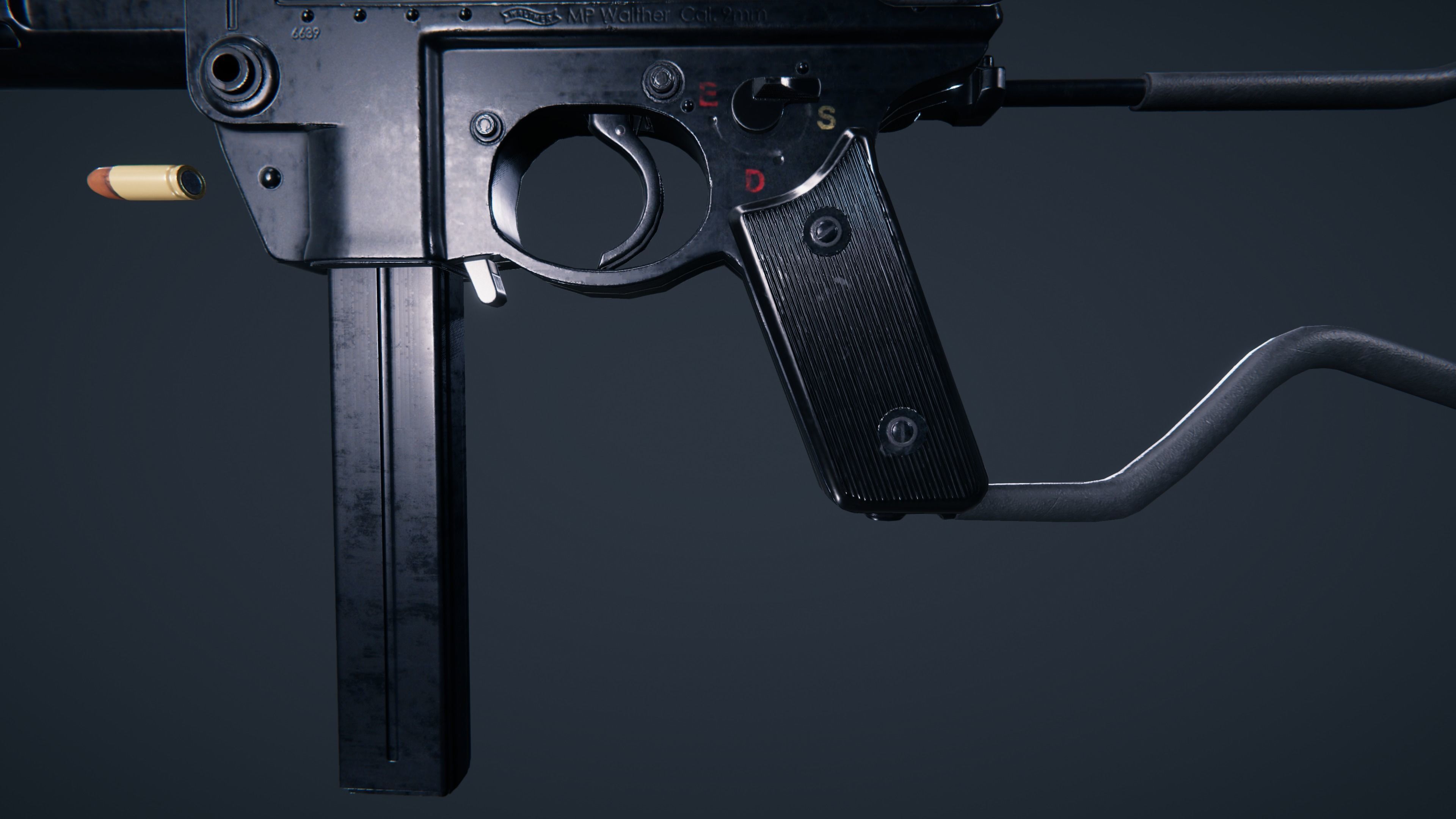 Walther MPL Low-poly 3D model_13