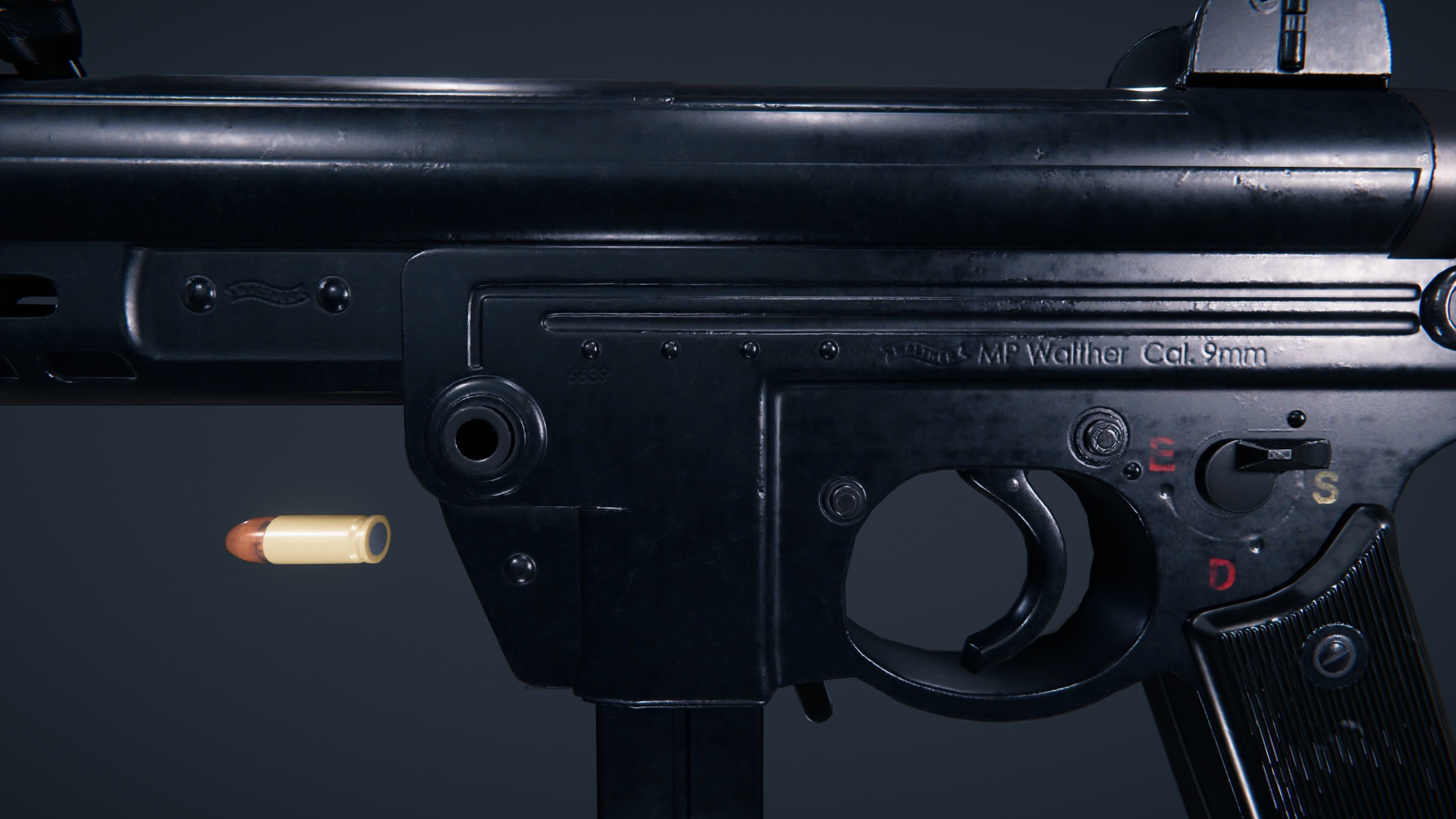 Walther MPL Low-poly 3D model_22