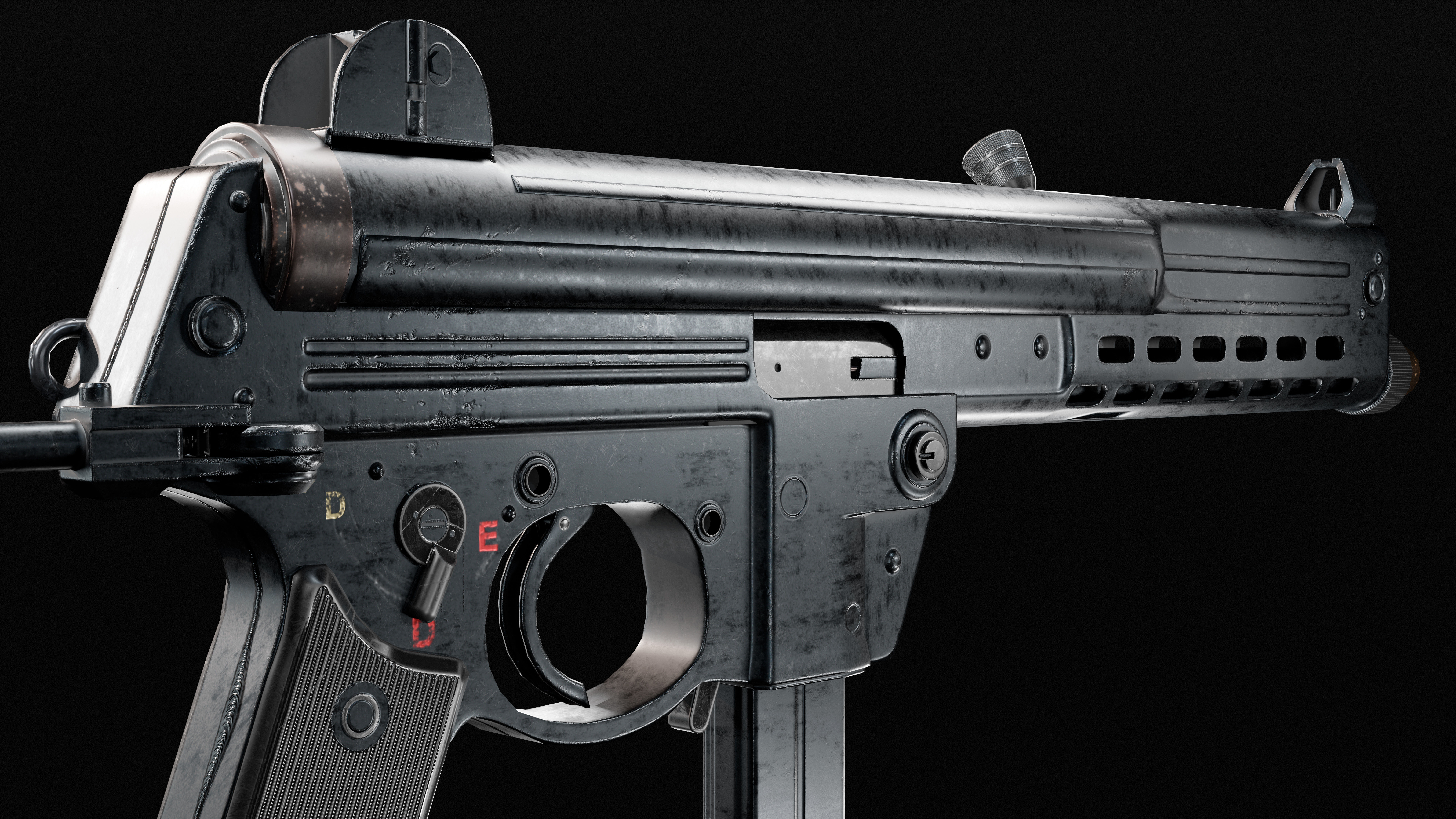 Walther MPL Low-poly 3D model_1