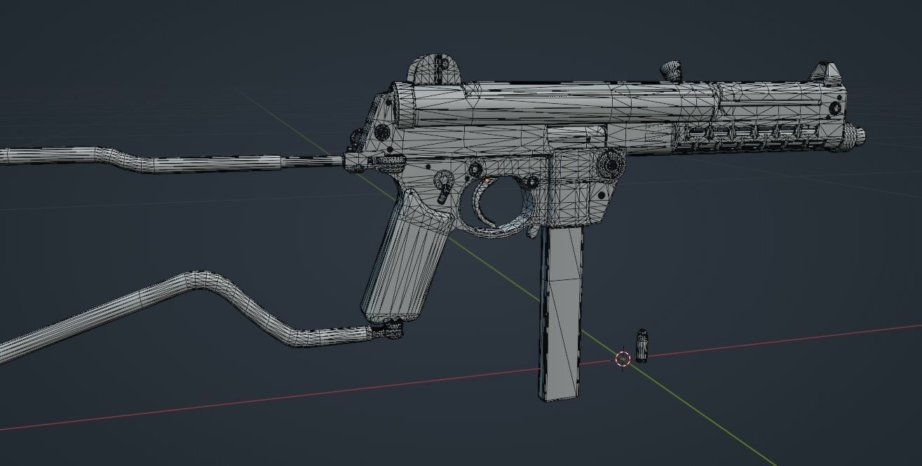 Walther MPL Low-poly 3D model_27