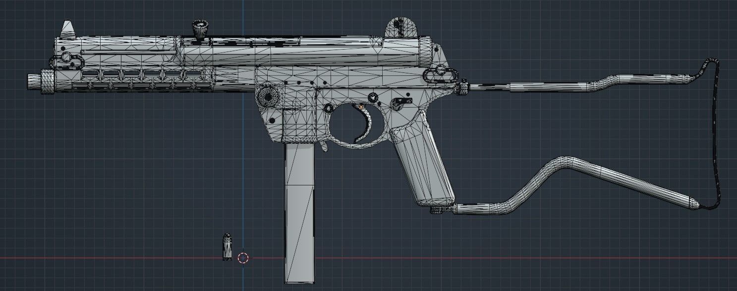Walther MPL Low-poly 3D model_26