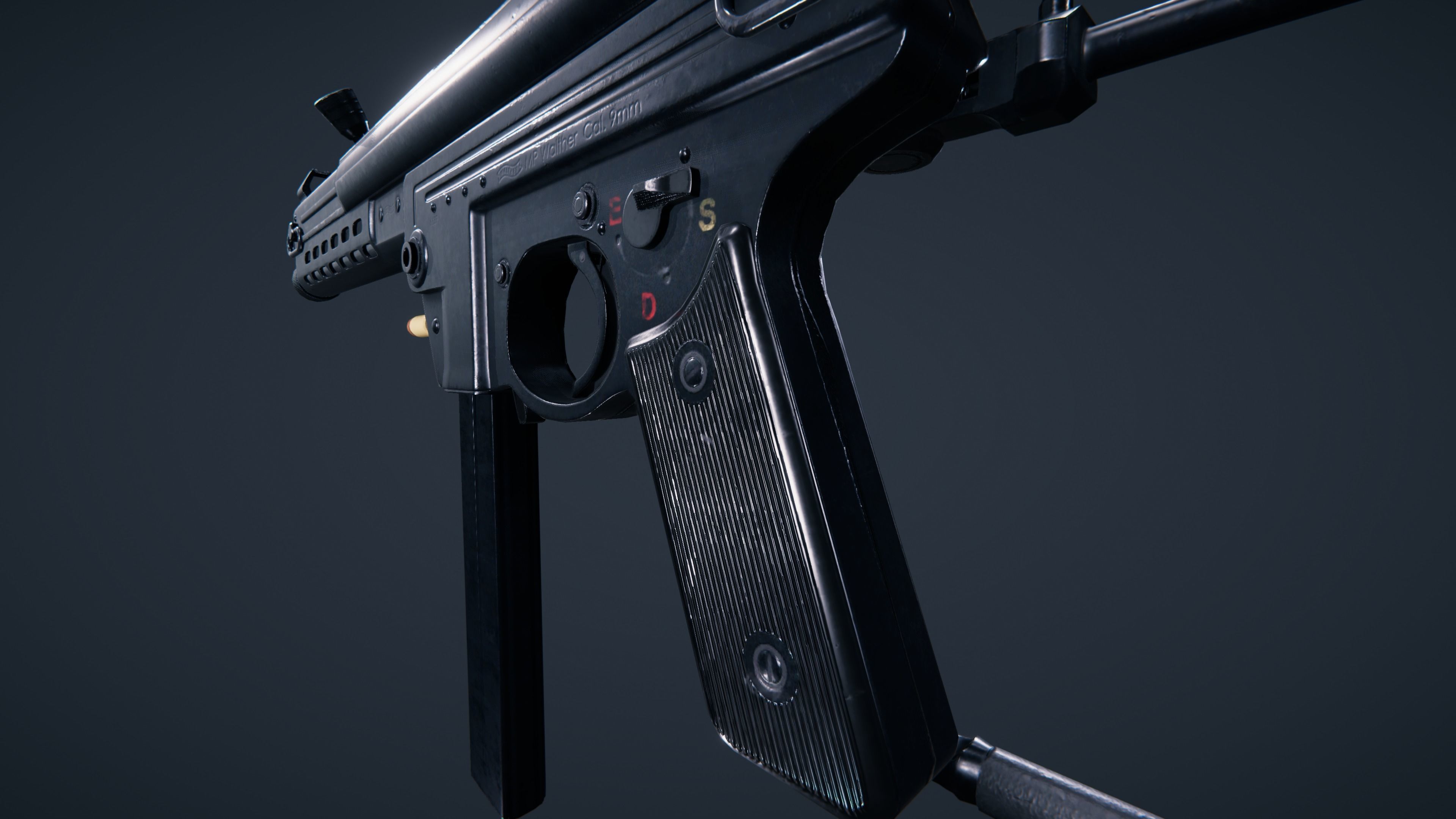 Walther MPL Low-poly 3D model_25