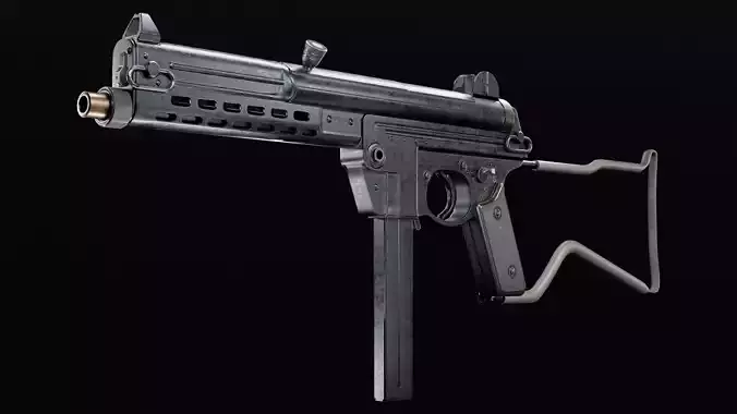 Walther MPL Low-poly 3D model