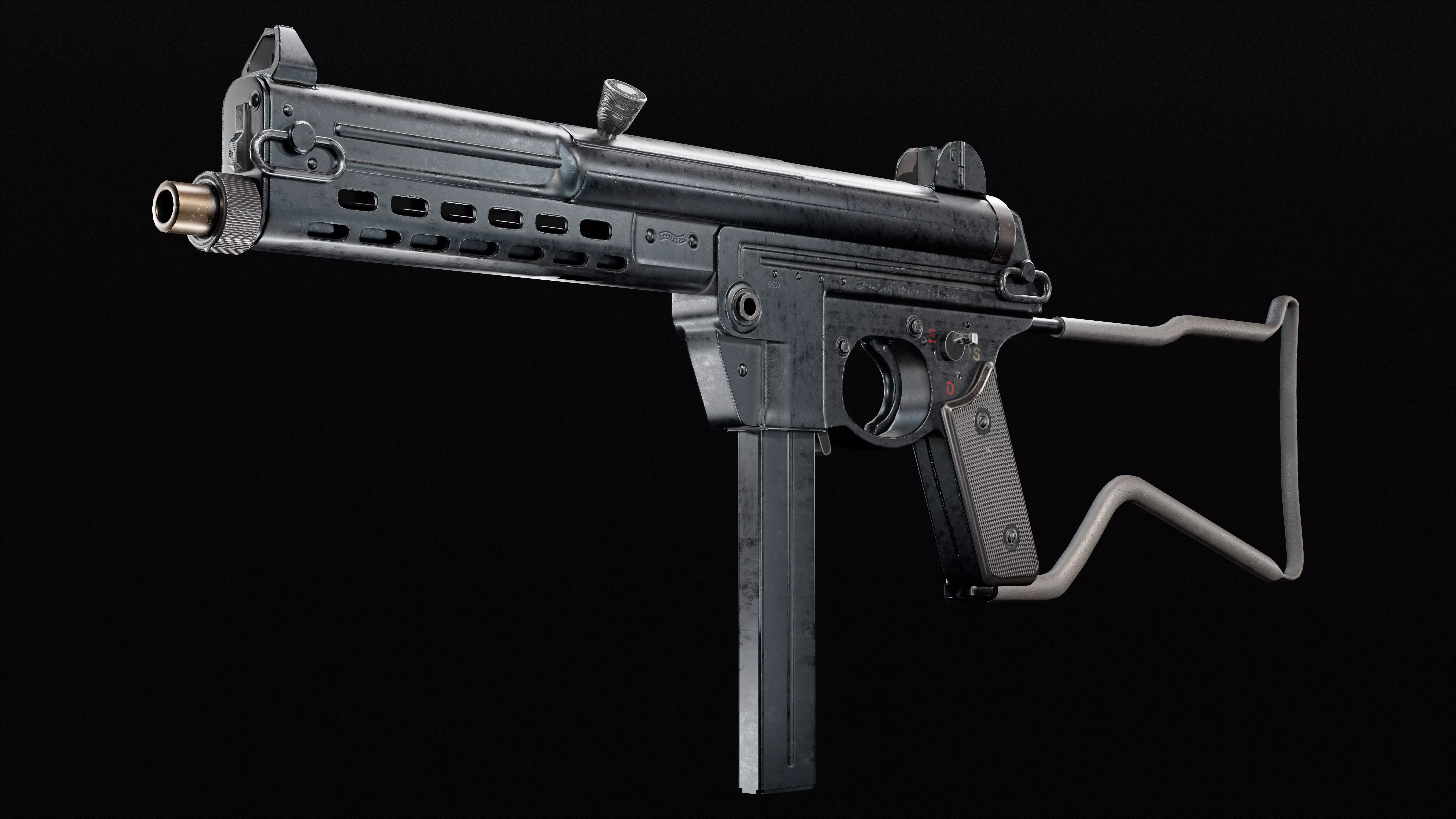 Walther MPL Low-poly 3D model_0