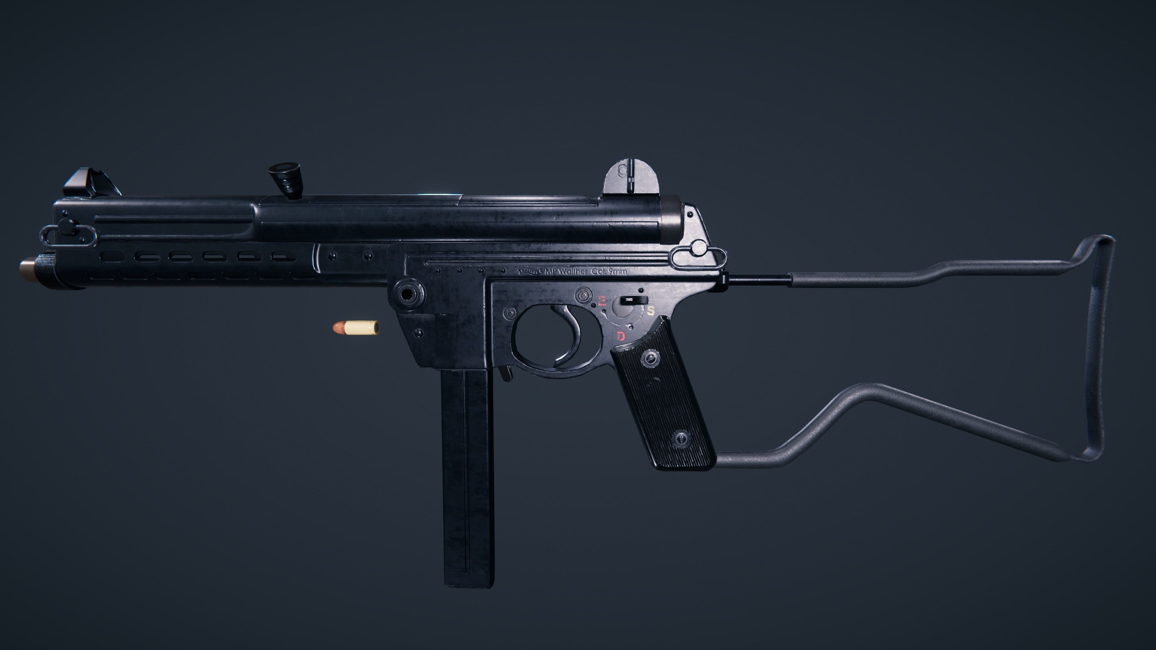 Walther MPL Low-poly 3D model_18