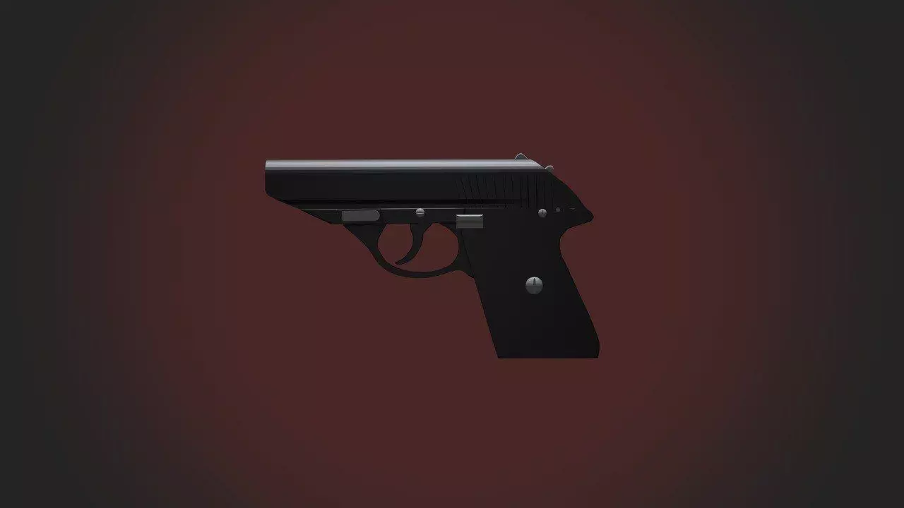AG-87 Gun 3D model 3D model_0