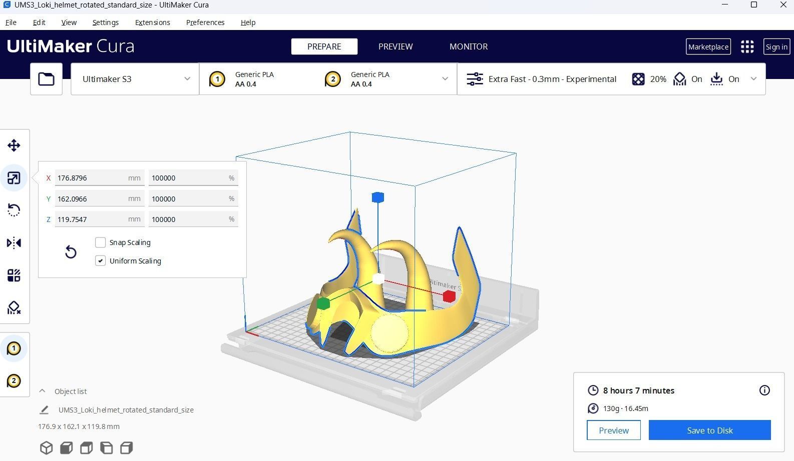 Loki helmet 3D print model 3D print model_4