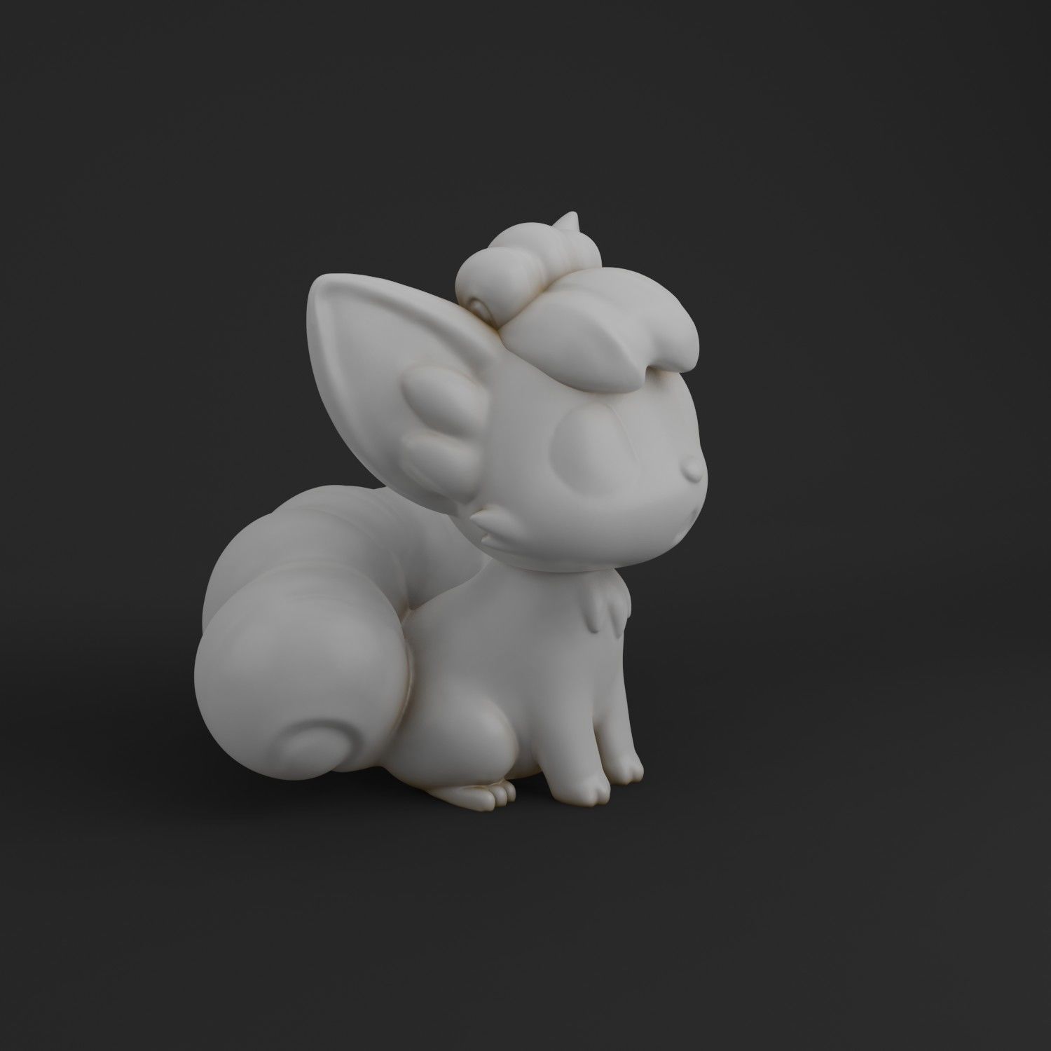 Vulpix Character 3D Print Model 3D print model_1