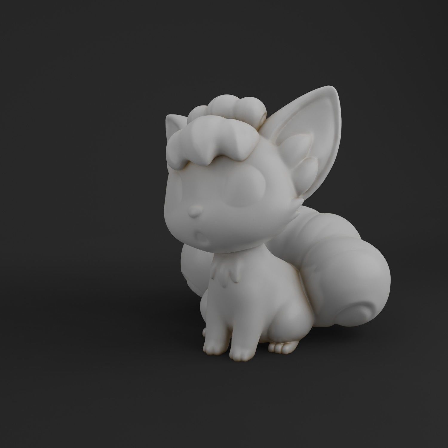 Vulpix Character 3D Print Model 3D print model_7