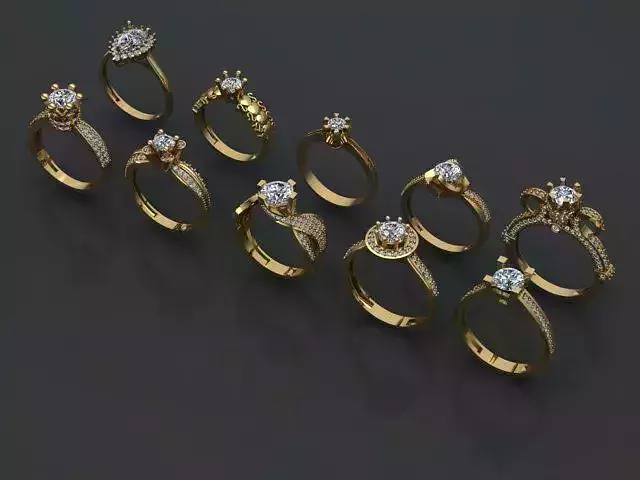 Solitaire engagement rings