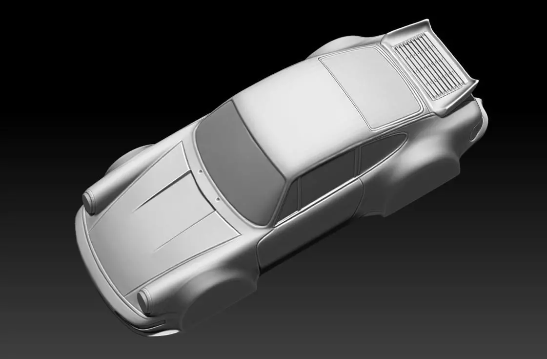 3D MODEL OF A PORSCHE CAR FOR 3D PRINTING 3D print model_0