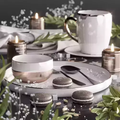 Coffee set  3D model