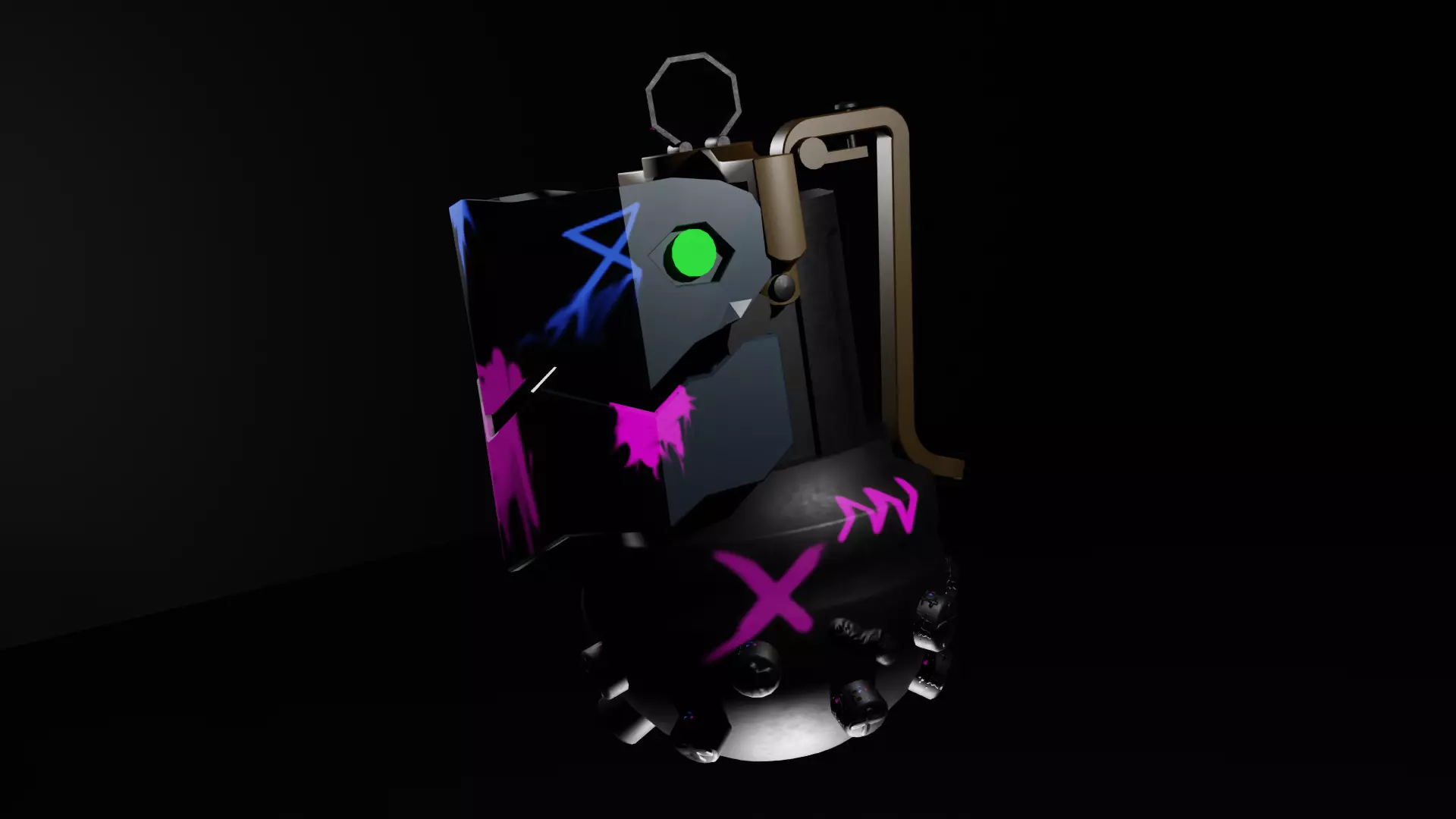 3D JINX BOMB Low-poly 3D model_0