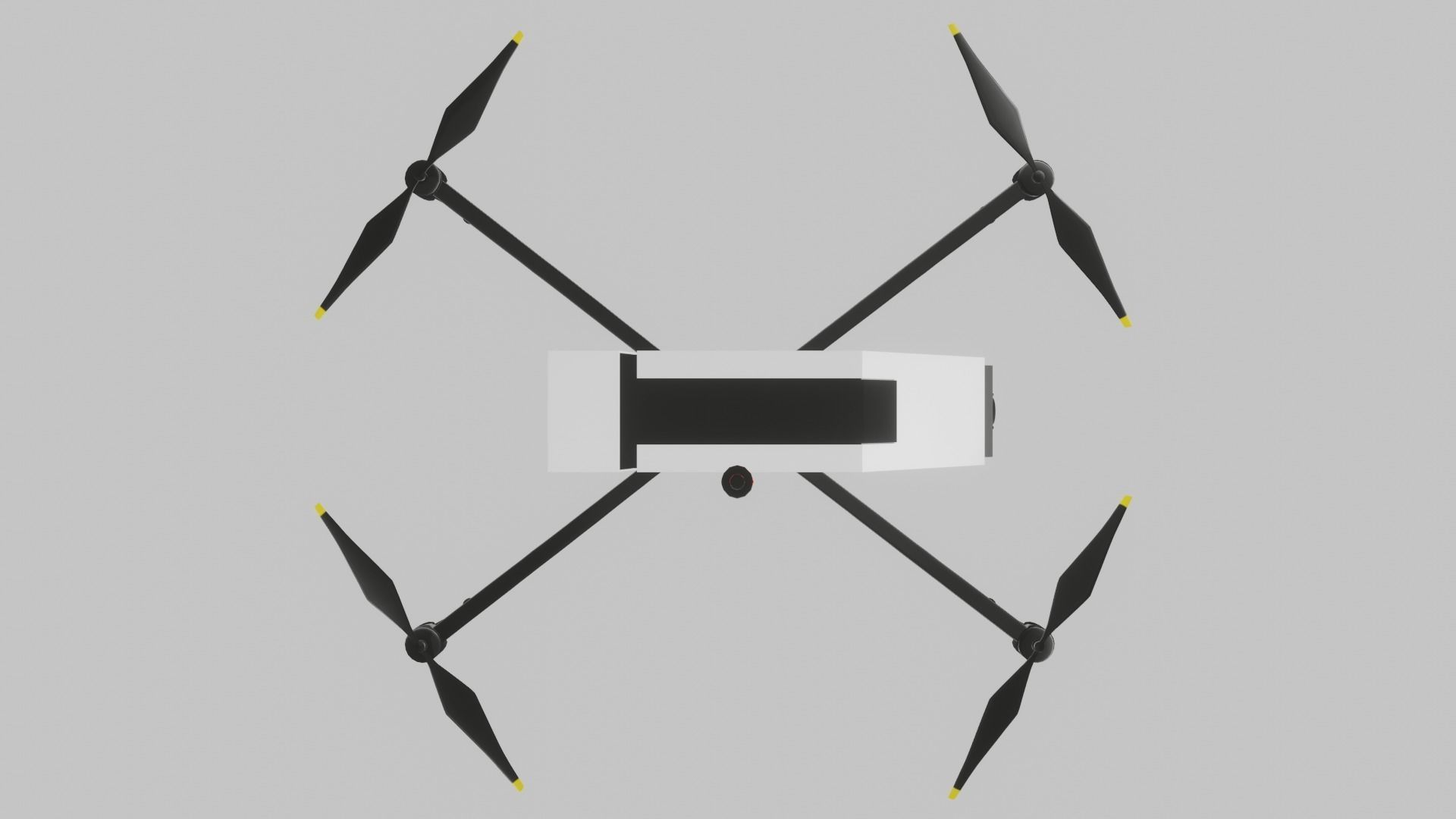 Cyberpunk Drone Low-poly 3D model_5