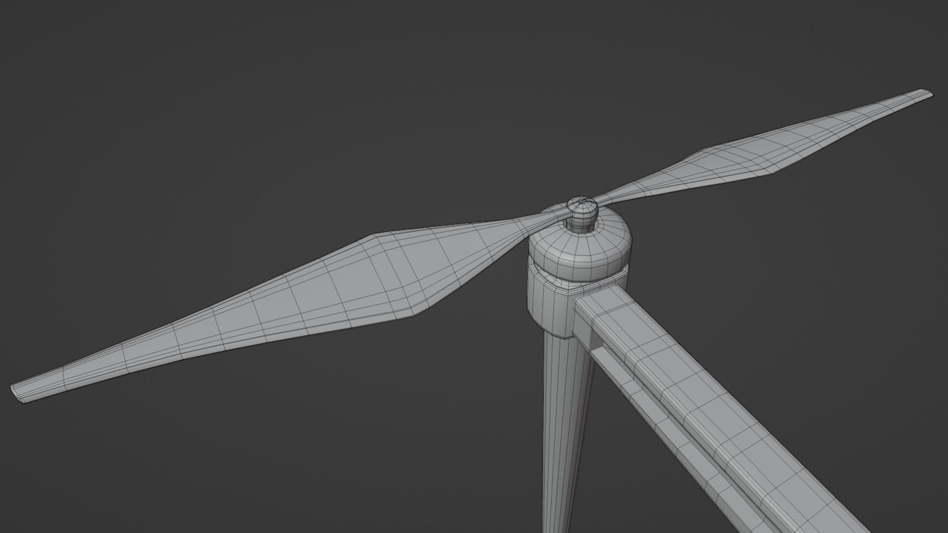 Cyberpunk Drone Low-poly 3D model_12