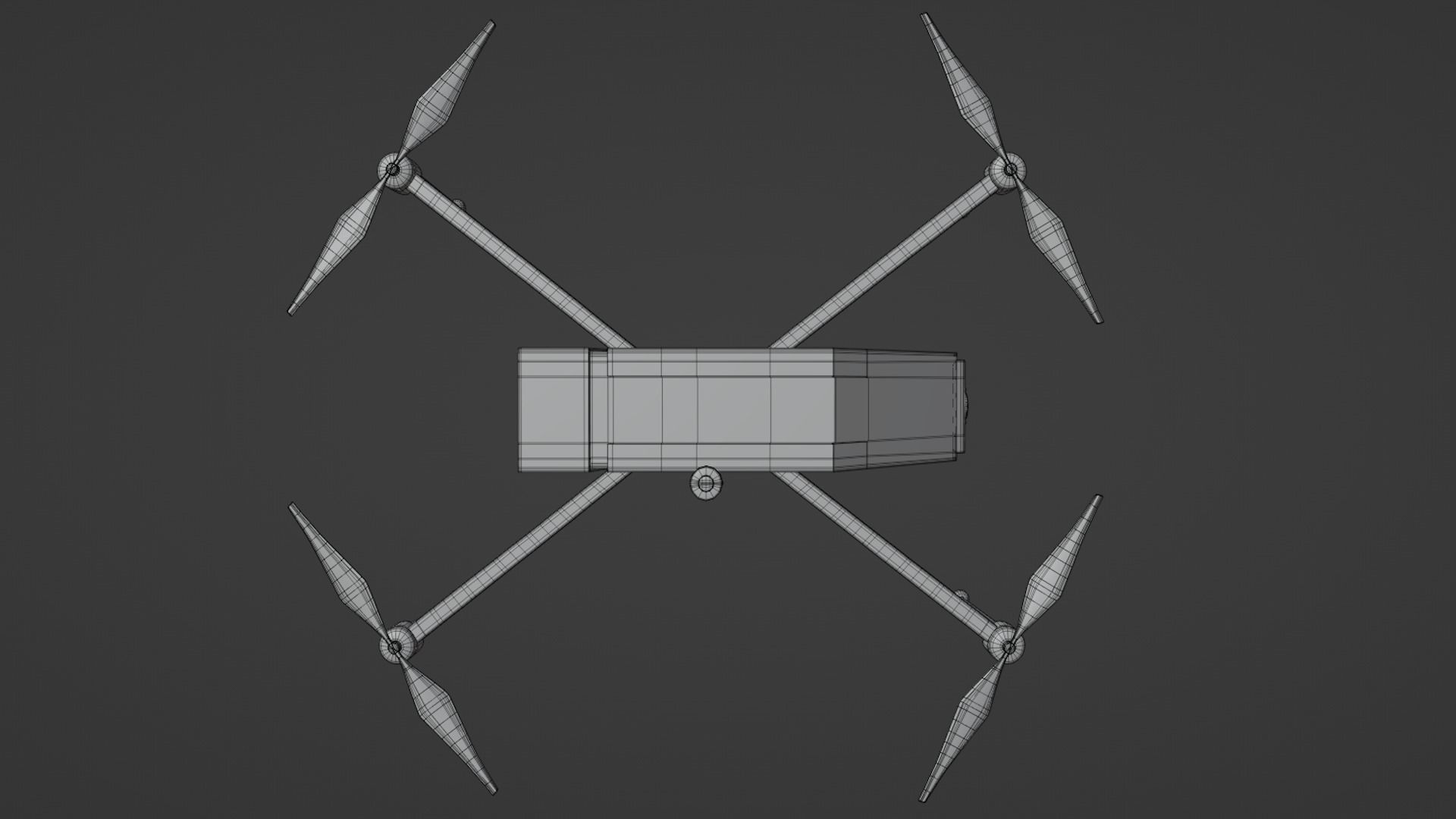 Cyberpunk Drone Low-poly 3D model_13