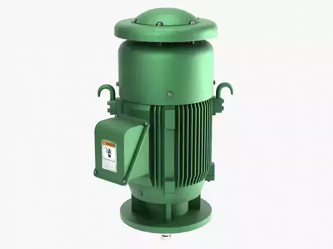 Vertical Motor  Low-poly 3D model