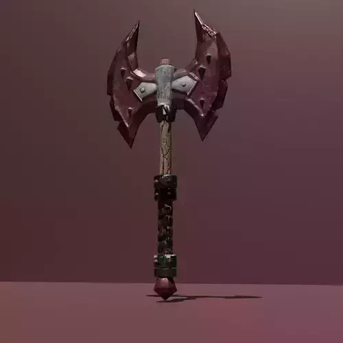 3D BATTLE AXE MODEL