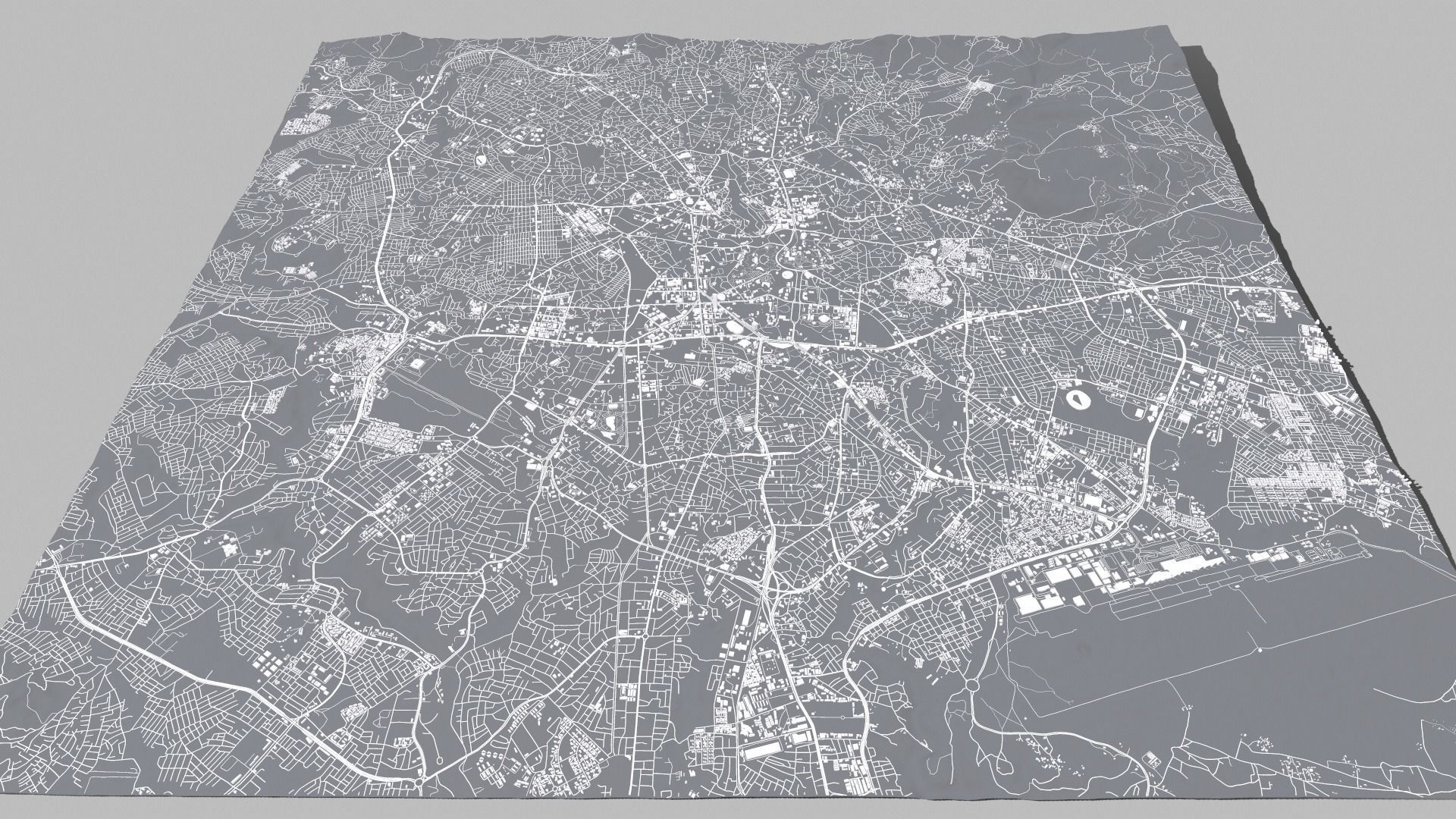 Cityscape Addis Ababa Ethiopia 3D model_3