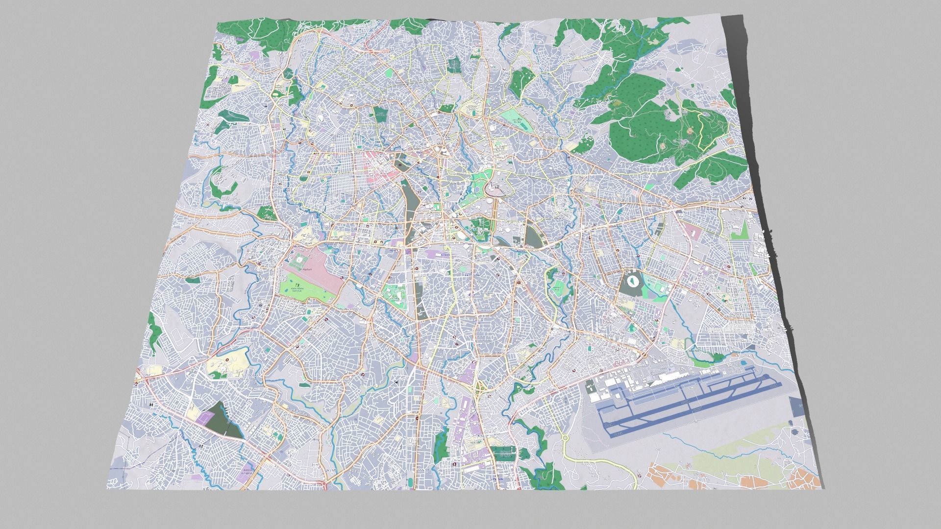 Cityscape Addis Ababa Ethiopia 3D model_6