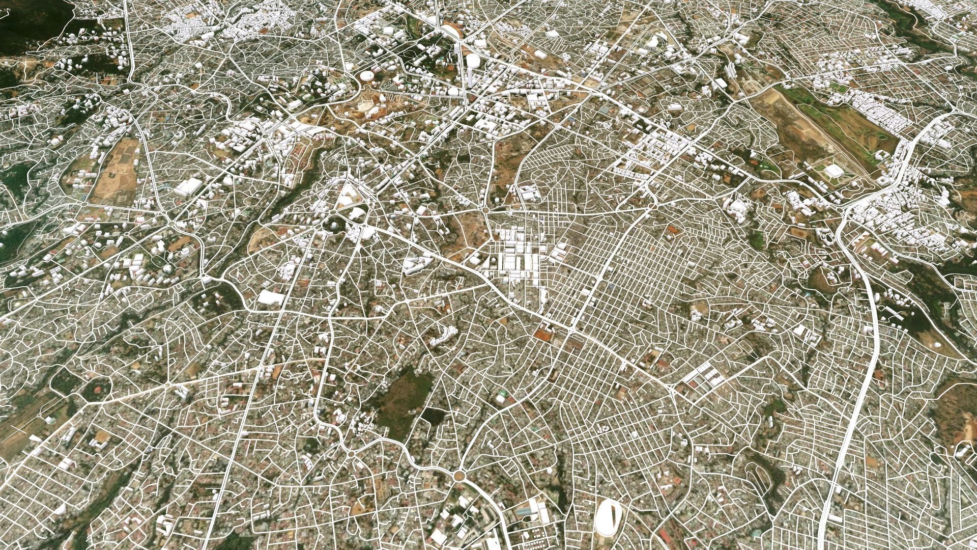 Cityscape Addis Ababa Ethiopia 3D model_4