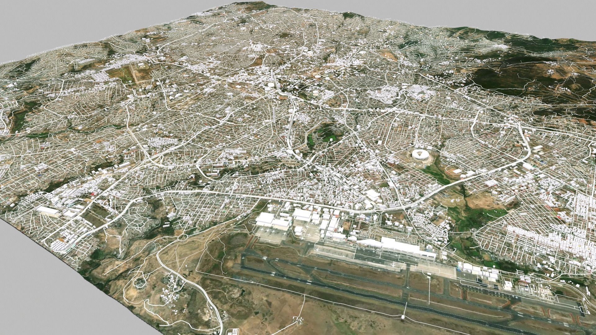 Cityscape Addis Ababa Ethiopia 3D model_11