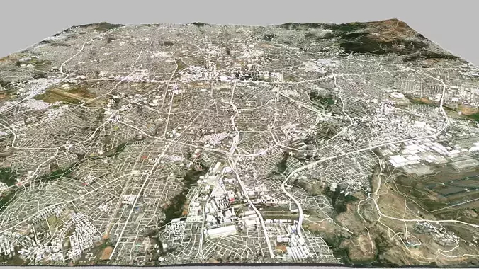 Cityscape Addis Ababa Ethiopia 3D model