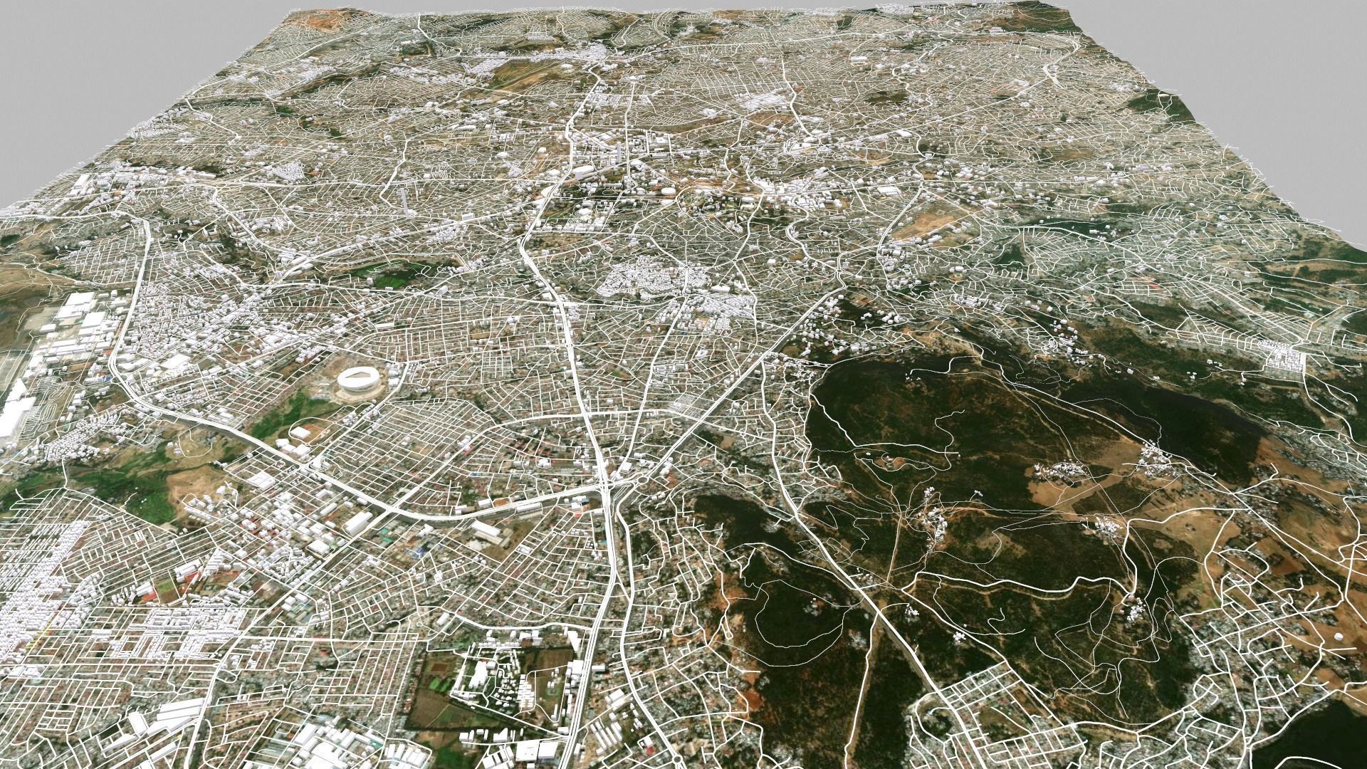Cityscape Addis Ababa Ethiopia 3D model_12