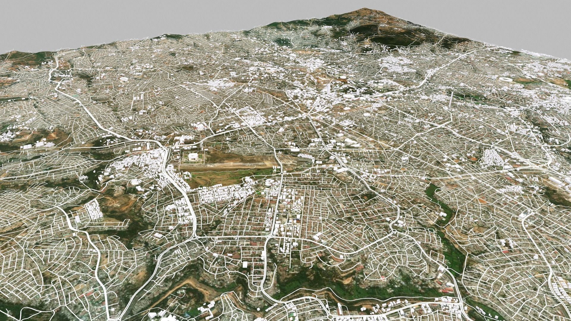 Cityscape Addis Ababa Ethiopia 3D model_10