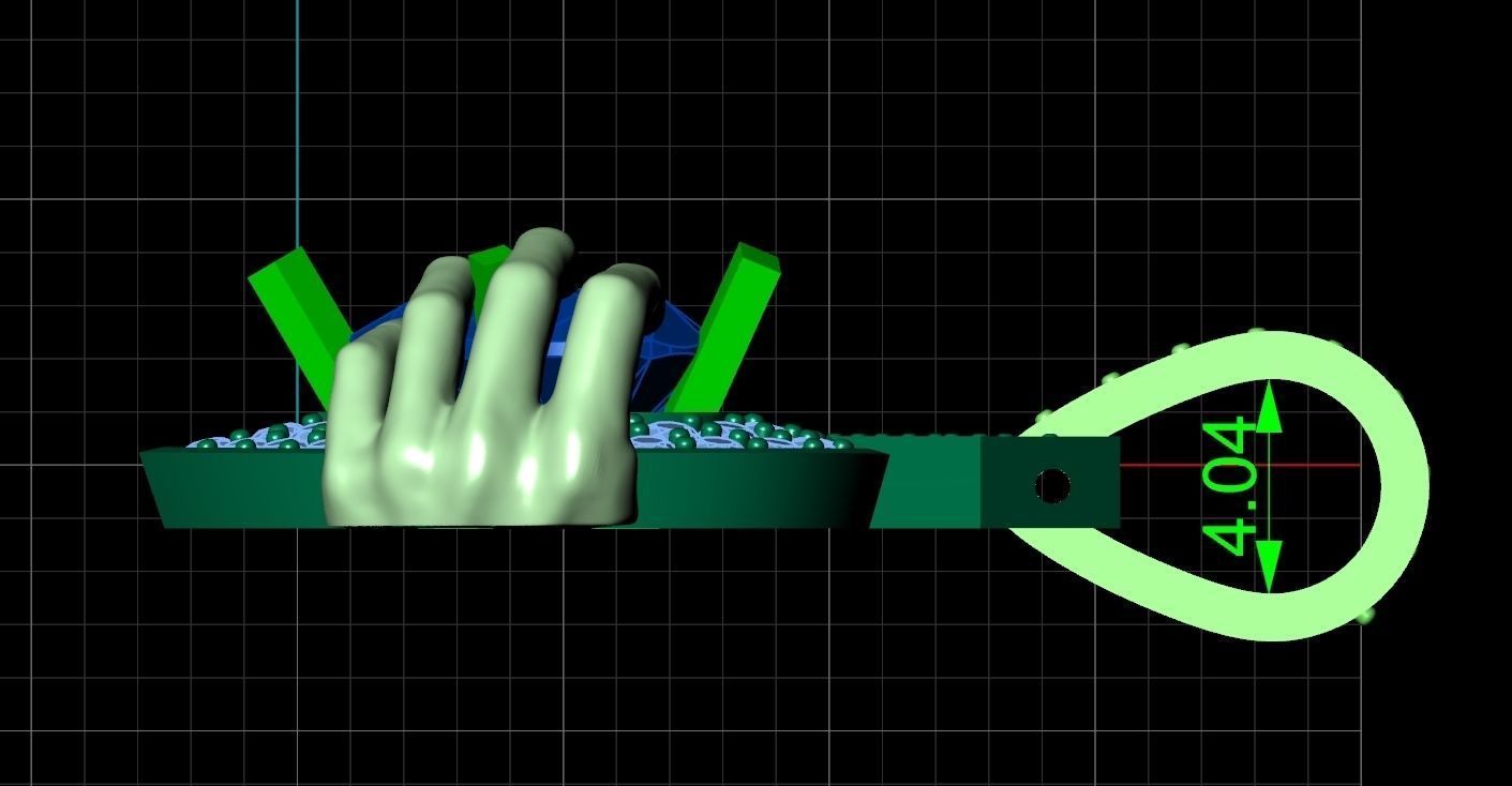 heart pendant with hands 862 3D print model_8