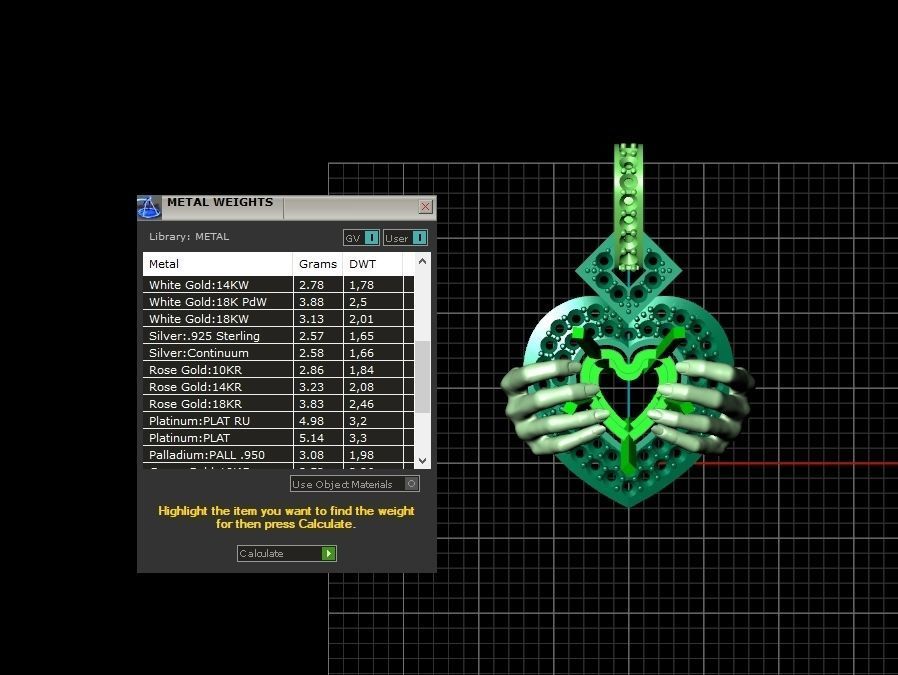 heart pendant with hands 862 3D print model_6