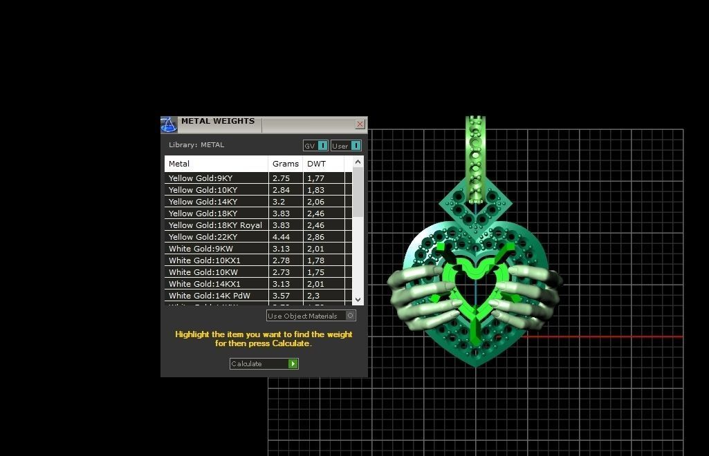 heart pendant with hands 862 3D print model_5