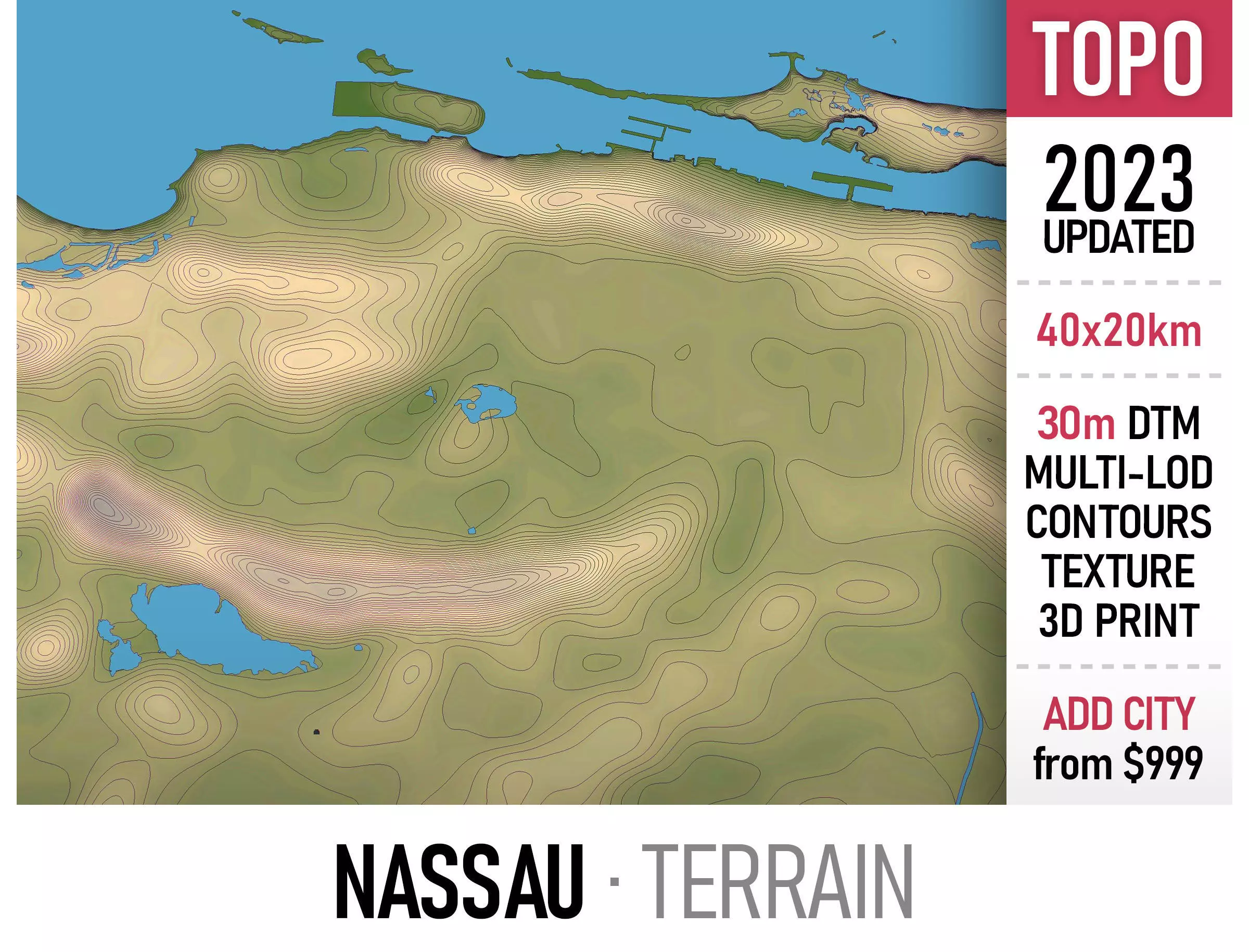 Nassau Low-poly 3D model