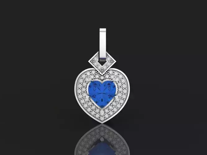 Pretty Heart Shape Pendant 862