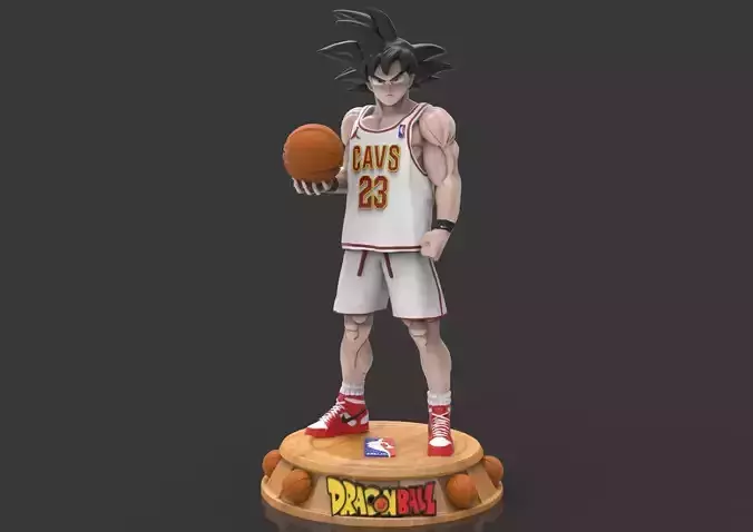 Goku Basketball NBA Cleveland Cavaliers action figure