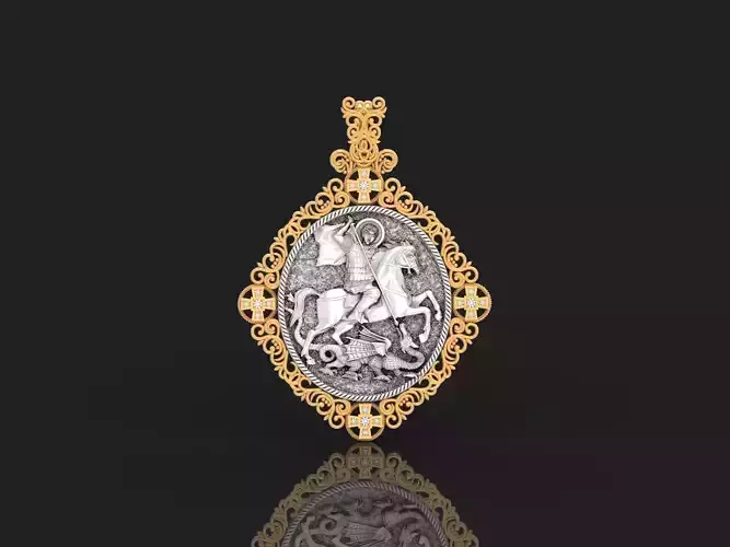 Icon of St George the victorious angel 863