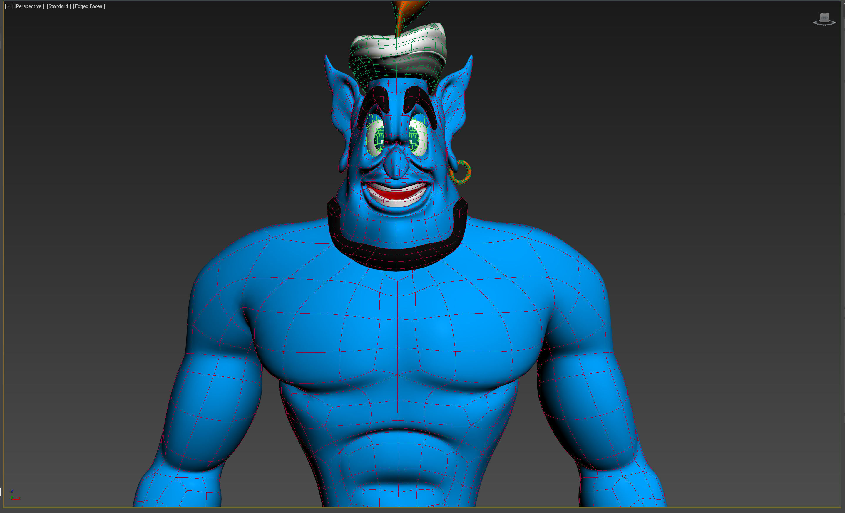 Genie Low-poly 3D model_5