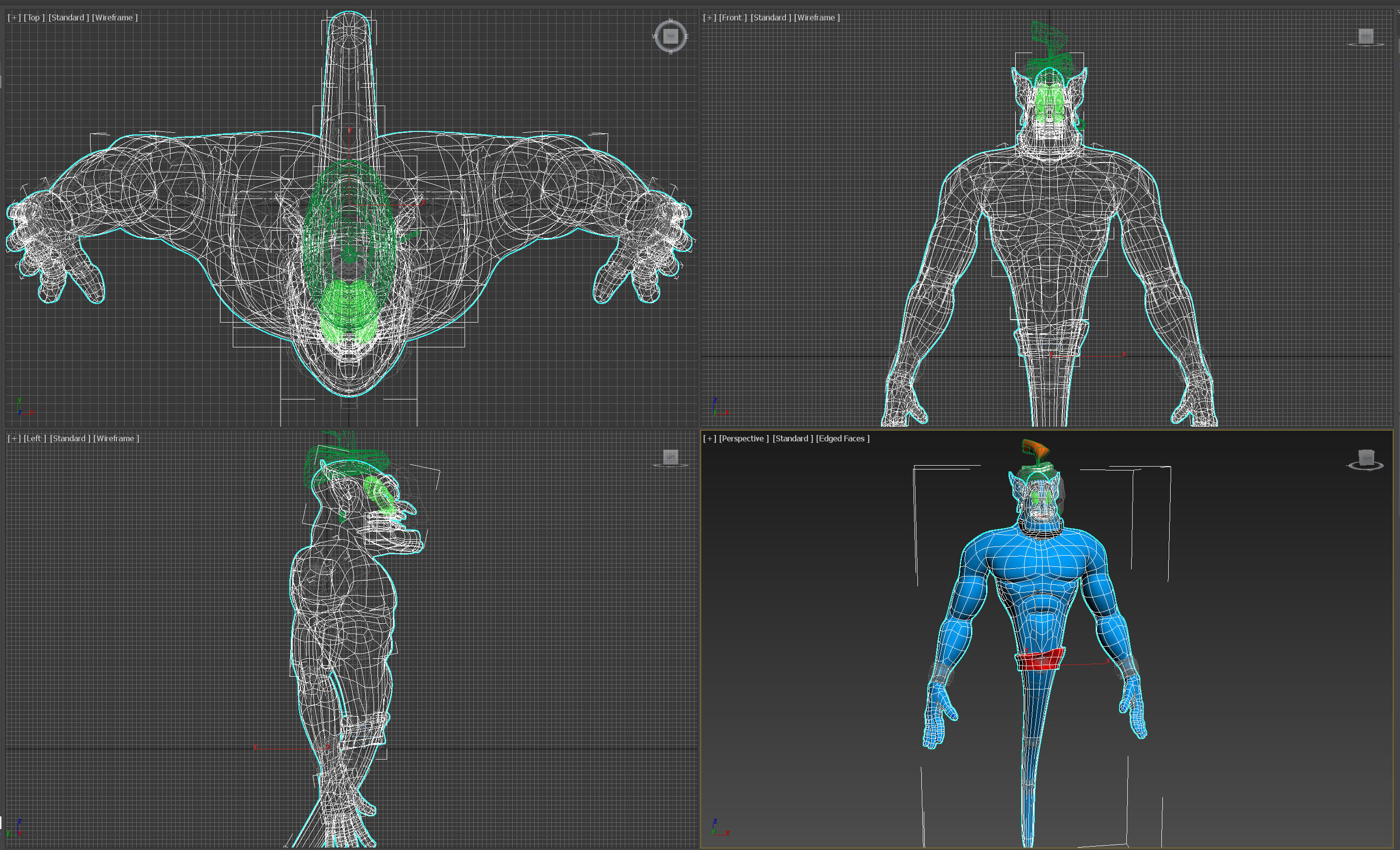 Genie Low-poly 3D model_6