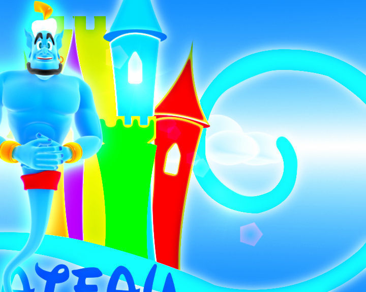 Genie Low-poly 3D model_3