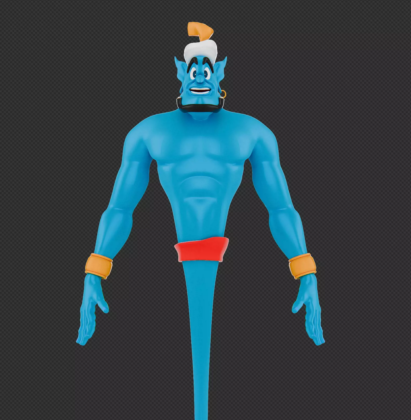 Genie 3D character Low-poly 3D model