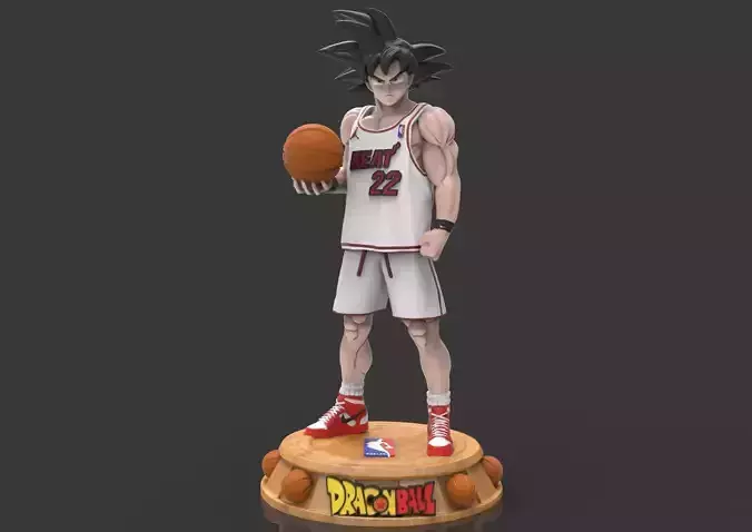 Goku Basketball NBA Miami Heat action figure Dragon Ball Z