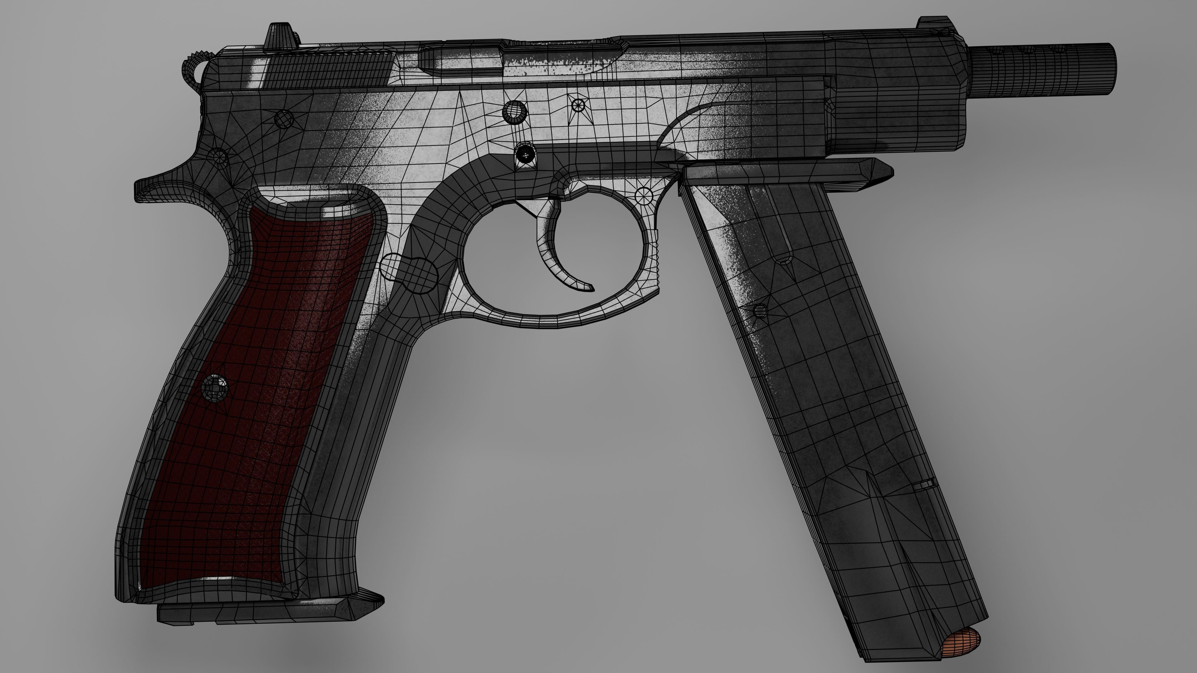 CZ75-Auto Low-poly 3D model_11
